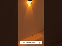 Decorazione di pareti esterne Luci a energia solare con colore RGB ambra