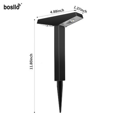 50 lumens luci di giardino solare nero e eco-compatibile per i sentieri