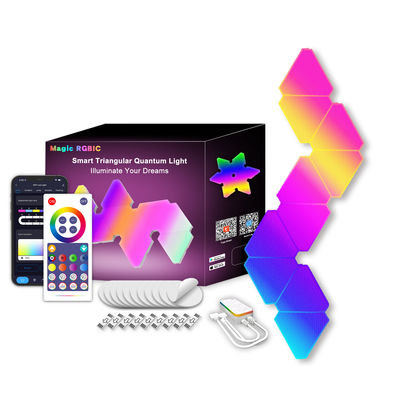 Buon prezzo Bianco LED triangolo luci da parete materiale PC colorato luce da parete interna in linea