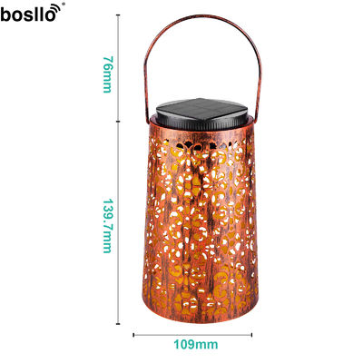 Buon prezzo IP55 Lampade da giardino solari Ignifughe Retro Lampade solari Materiale PC in linea