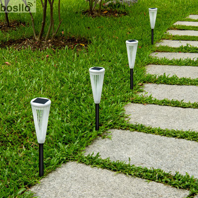 Lampade da giardino solari per esterni Luce bianca 6000K D 8*H 45,5cm Energia solare